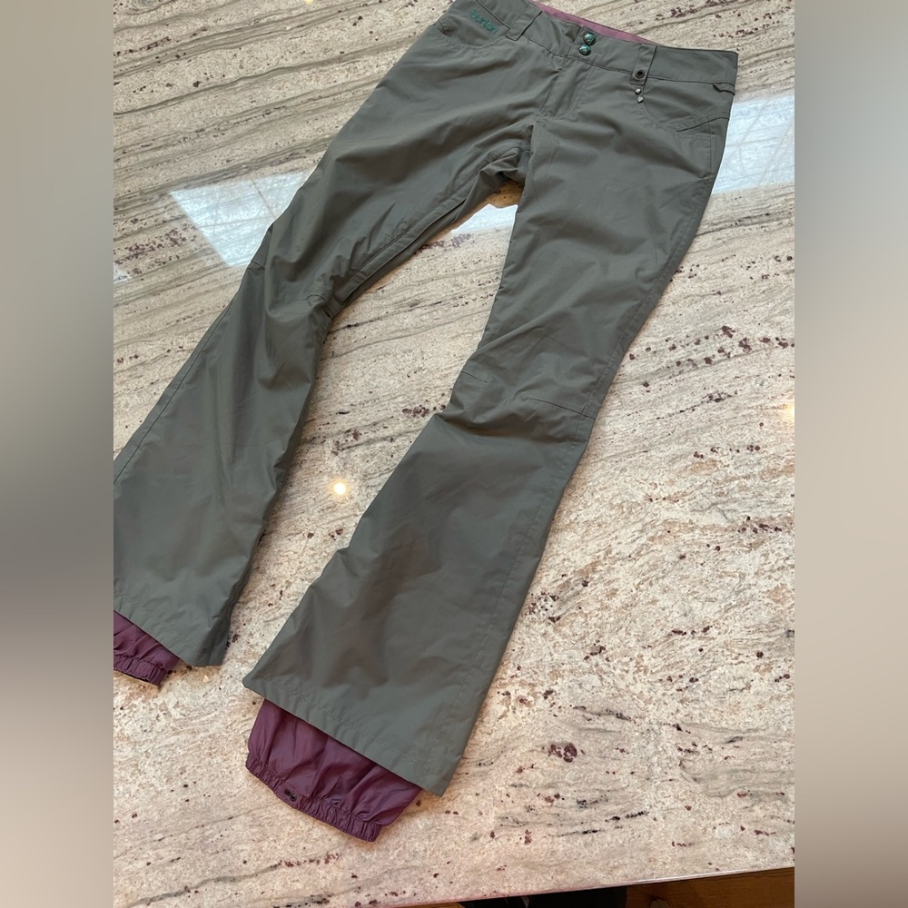 Burtons gray snow pants size XS